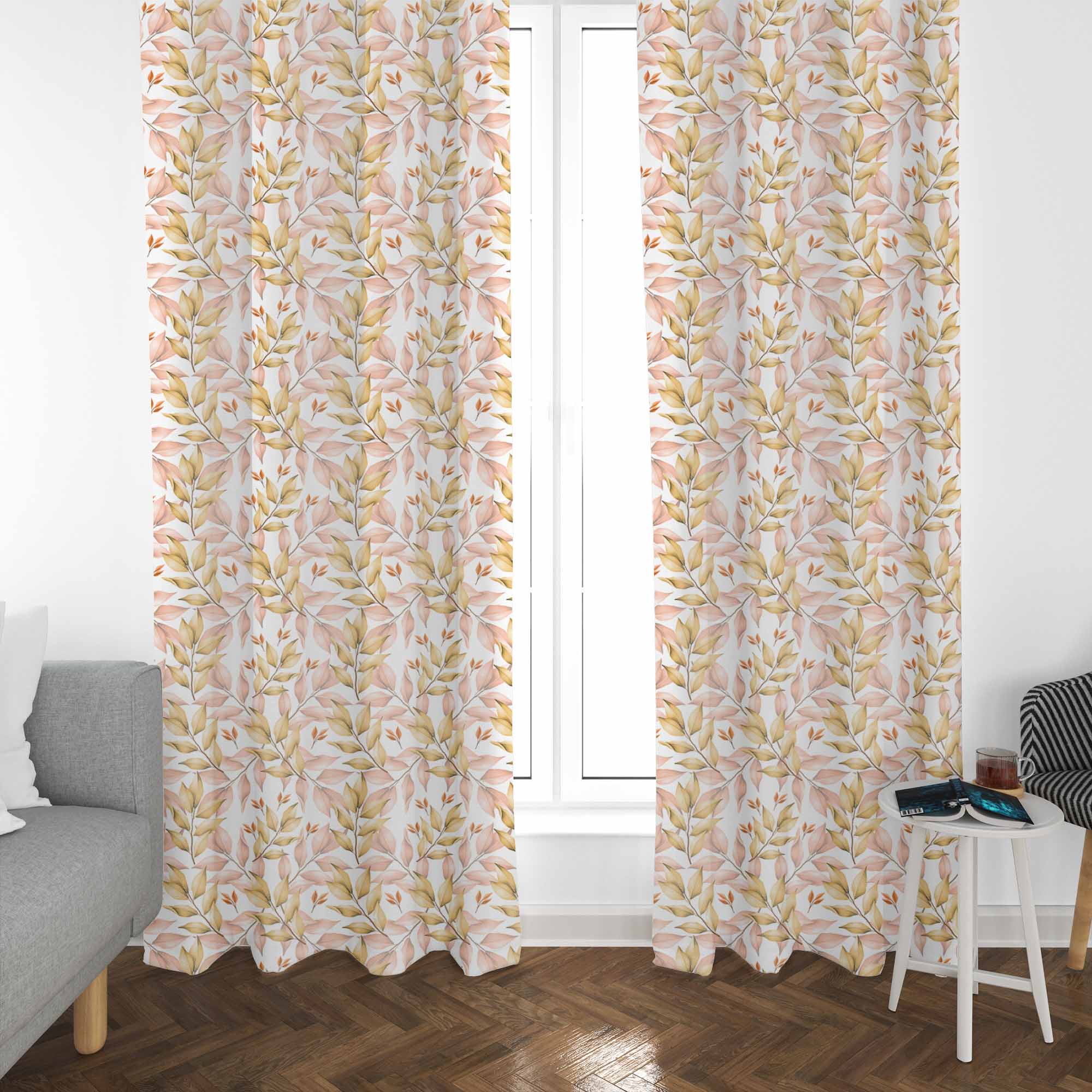 Autumn Gold Leaves-Velvet