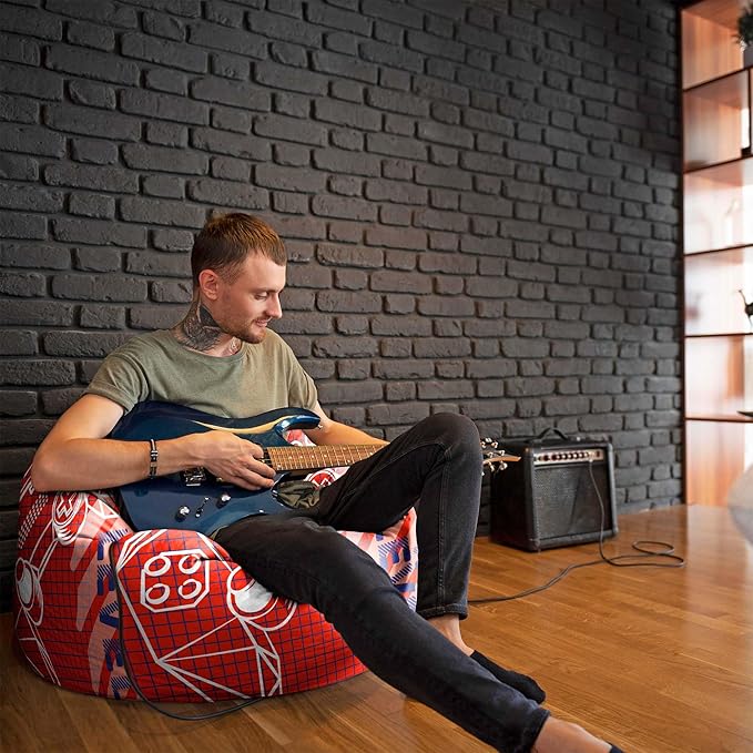 Sedací vak Pearshape s podnožkou Gamer Next Level-Oxford
