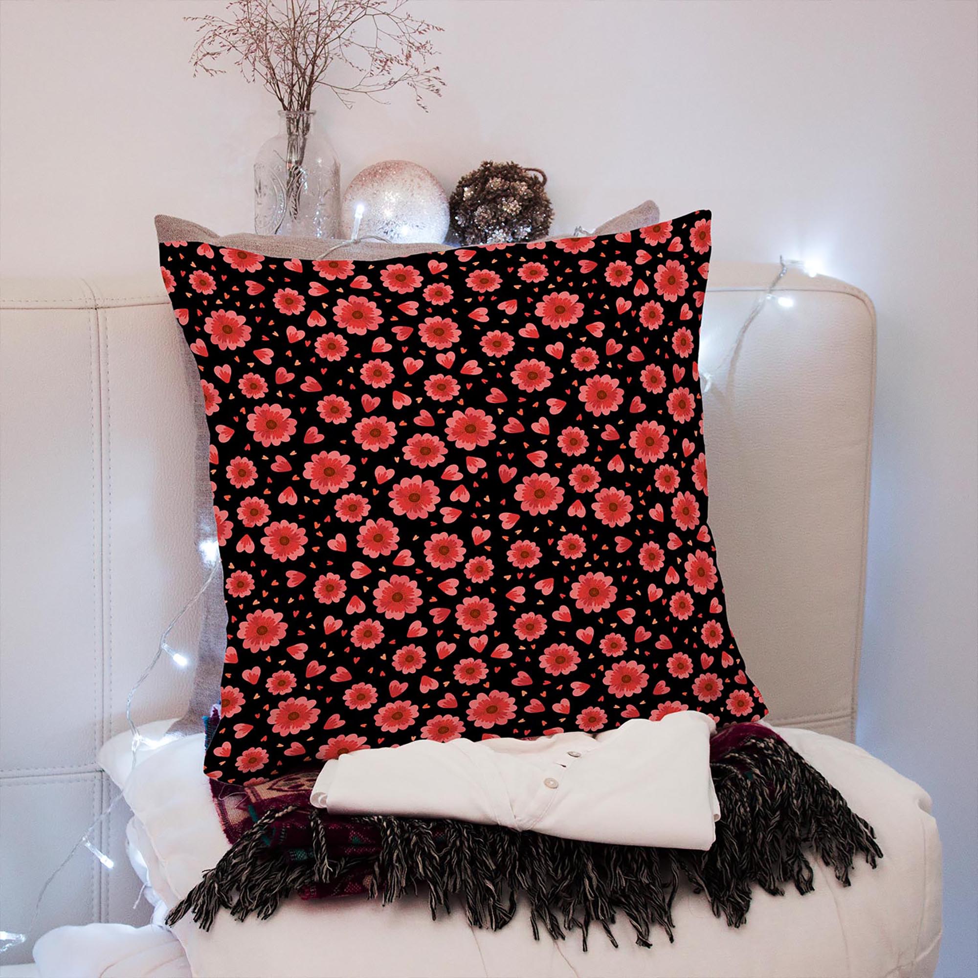 Red Flowers and Hearts-Panama