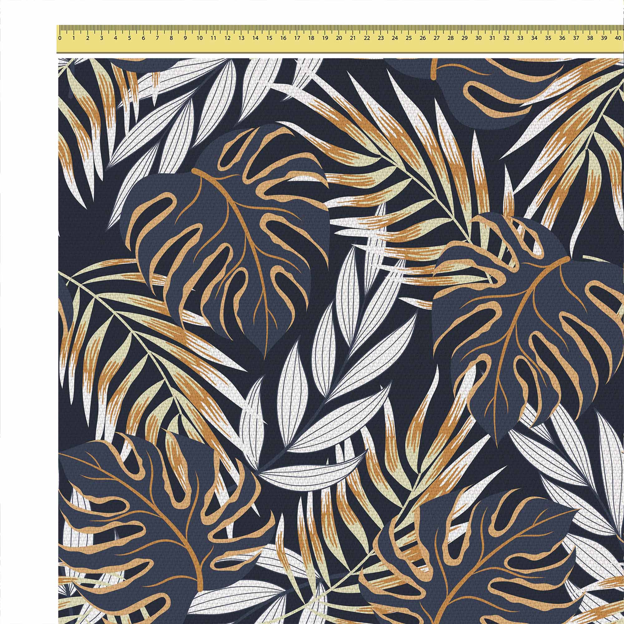 Golden Leaves-Tablecloth Fabric