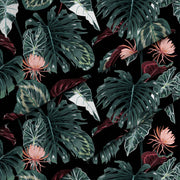Red Tropical Alocasia-Velvet