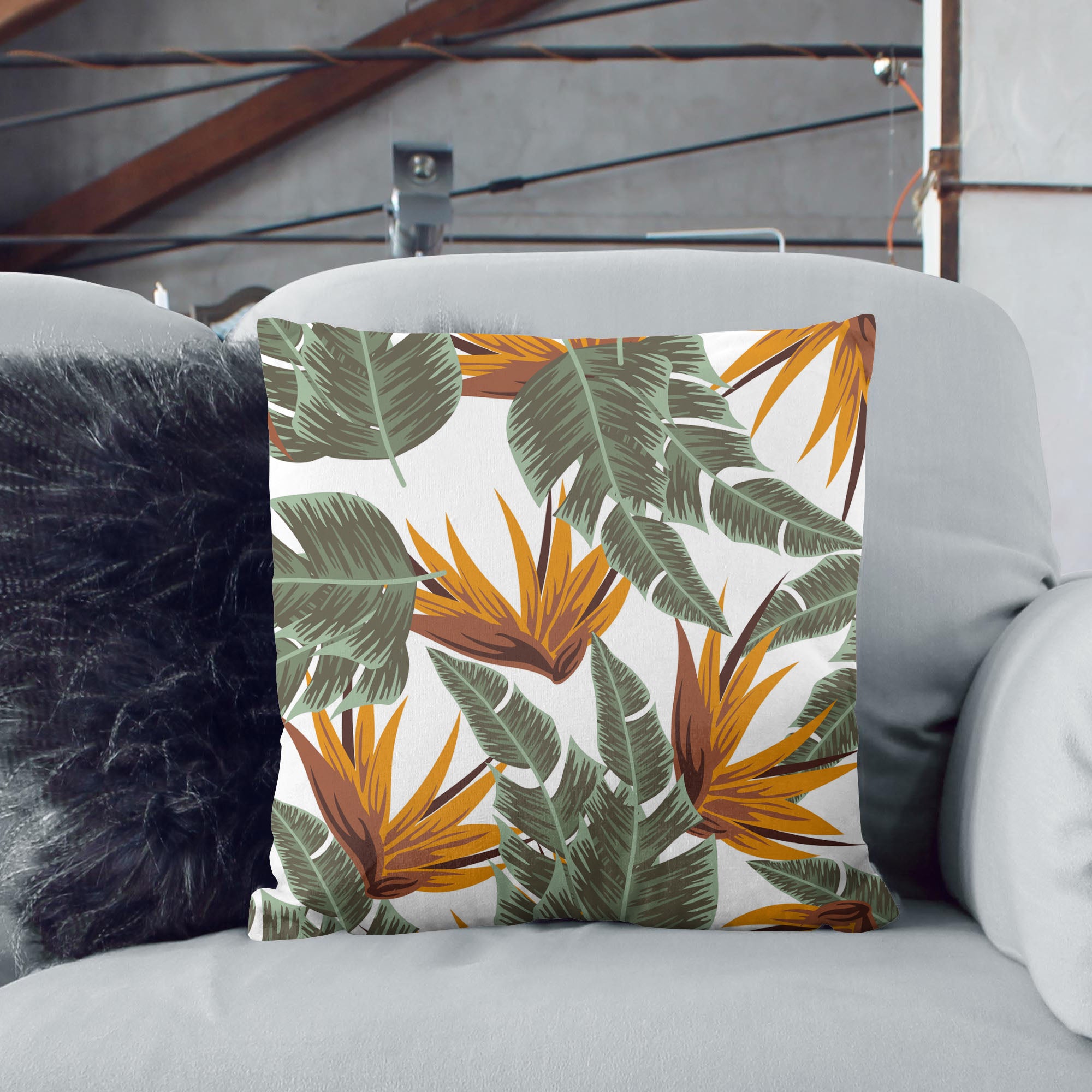 Tropical Strelitzia-Velvet