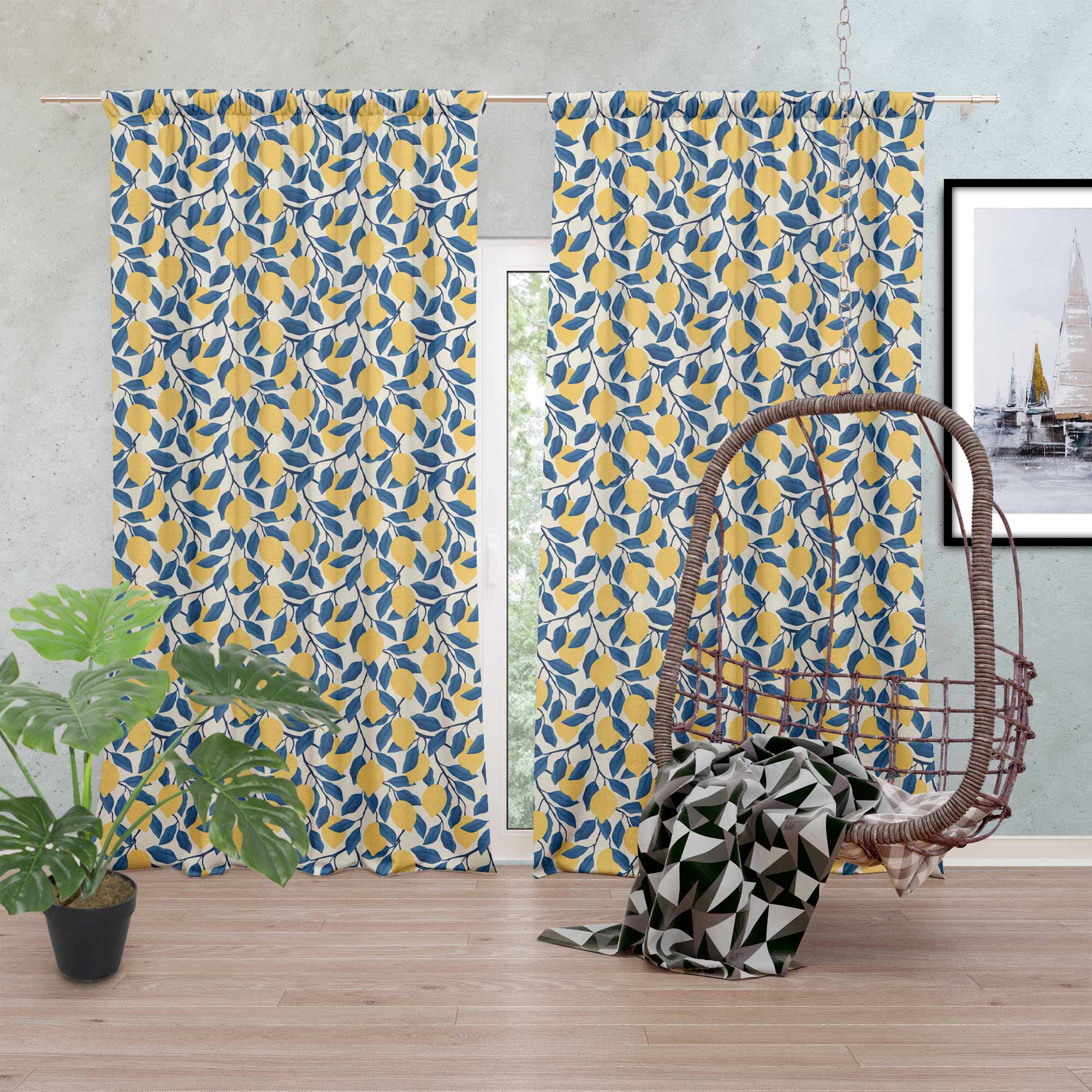Tropical Lemons-Velvet