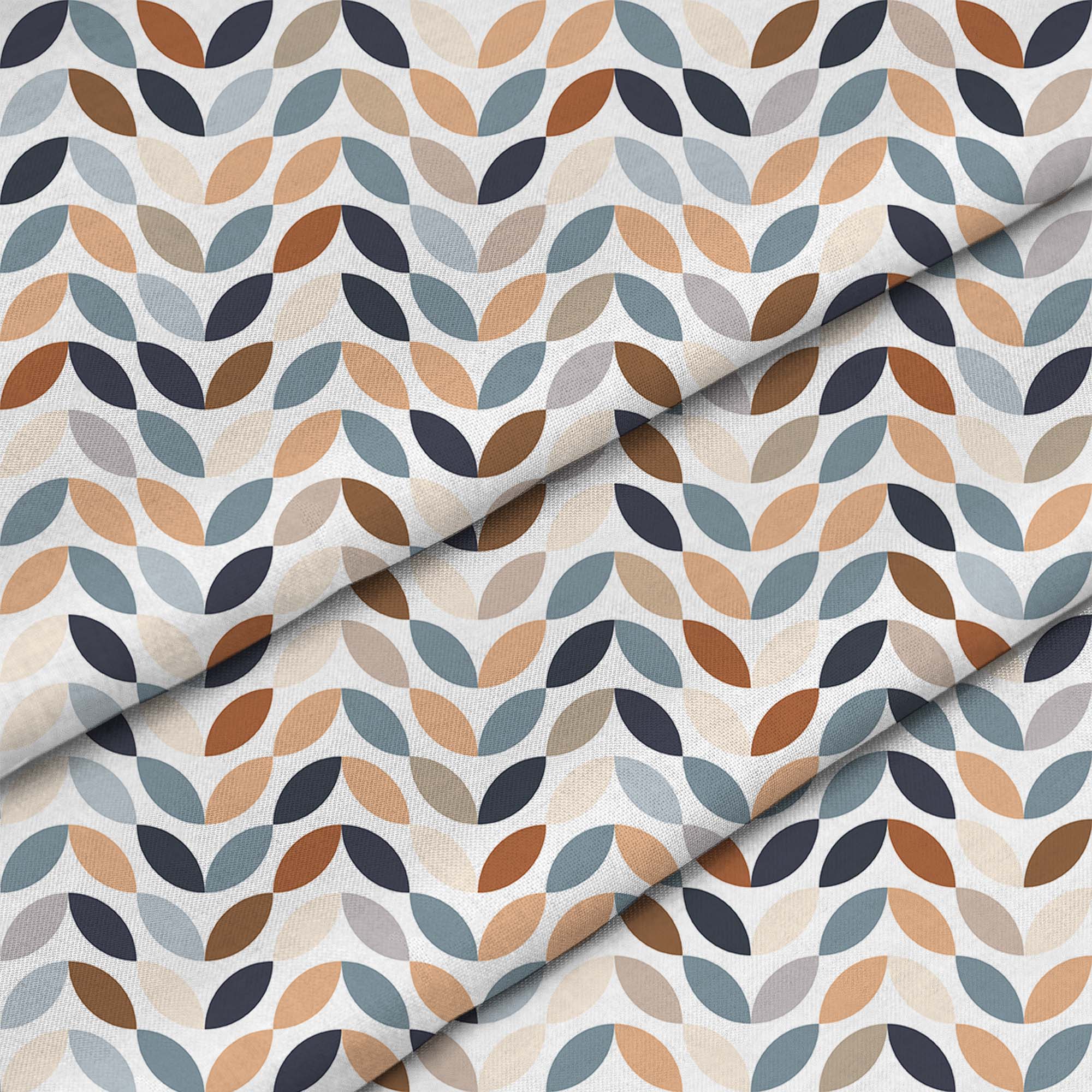 Retro White Leaves