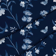 Blue Botanical-Flat Microfiber