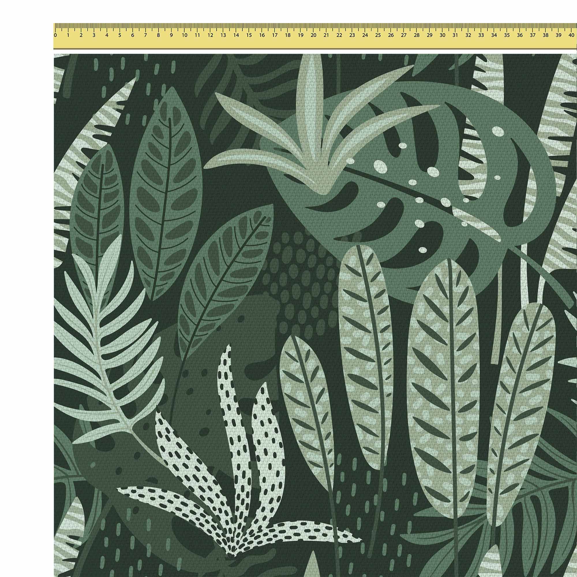 Tropical Green Jungle-Flat Microfiber