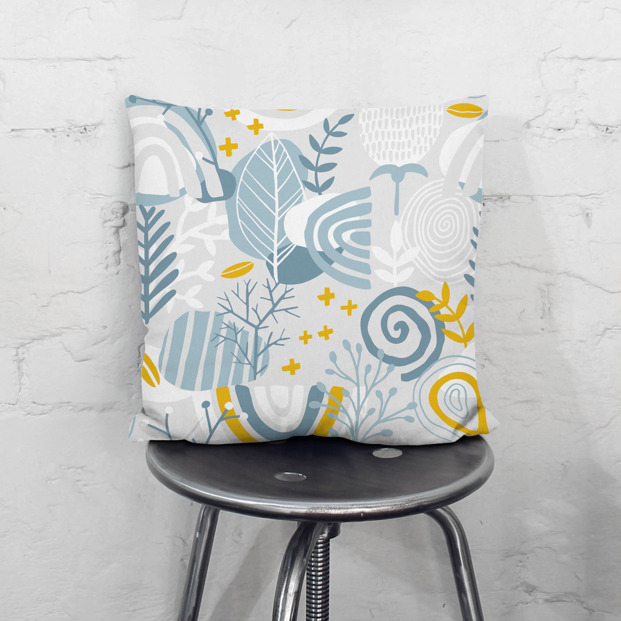 Grey Floral Pattern