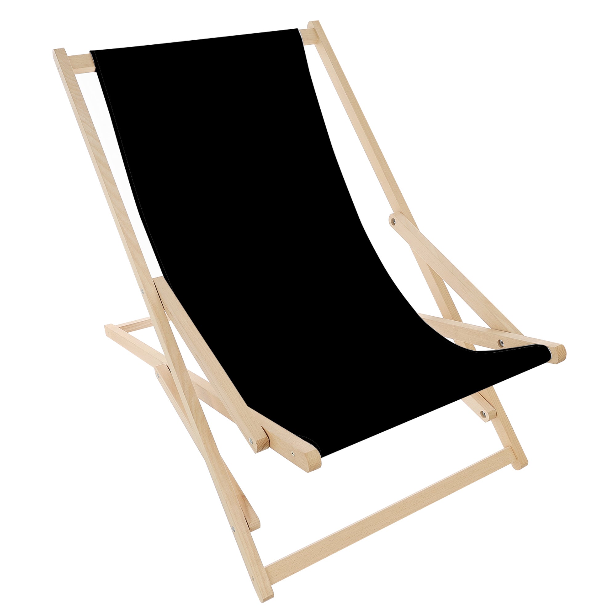 Rocking Deck Chair Black