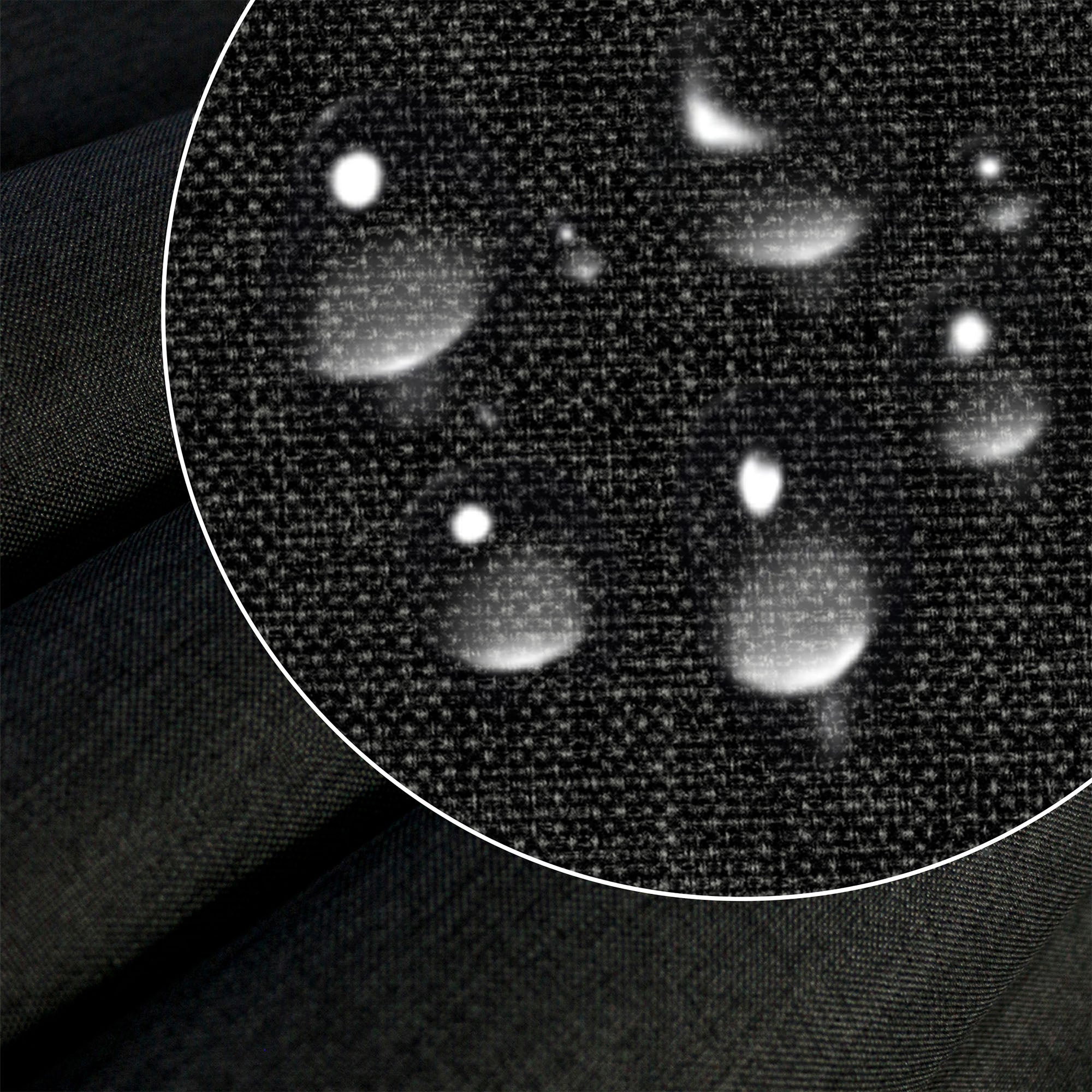 Wooden Deck Chair Linen Imitation Stony Beach