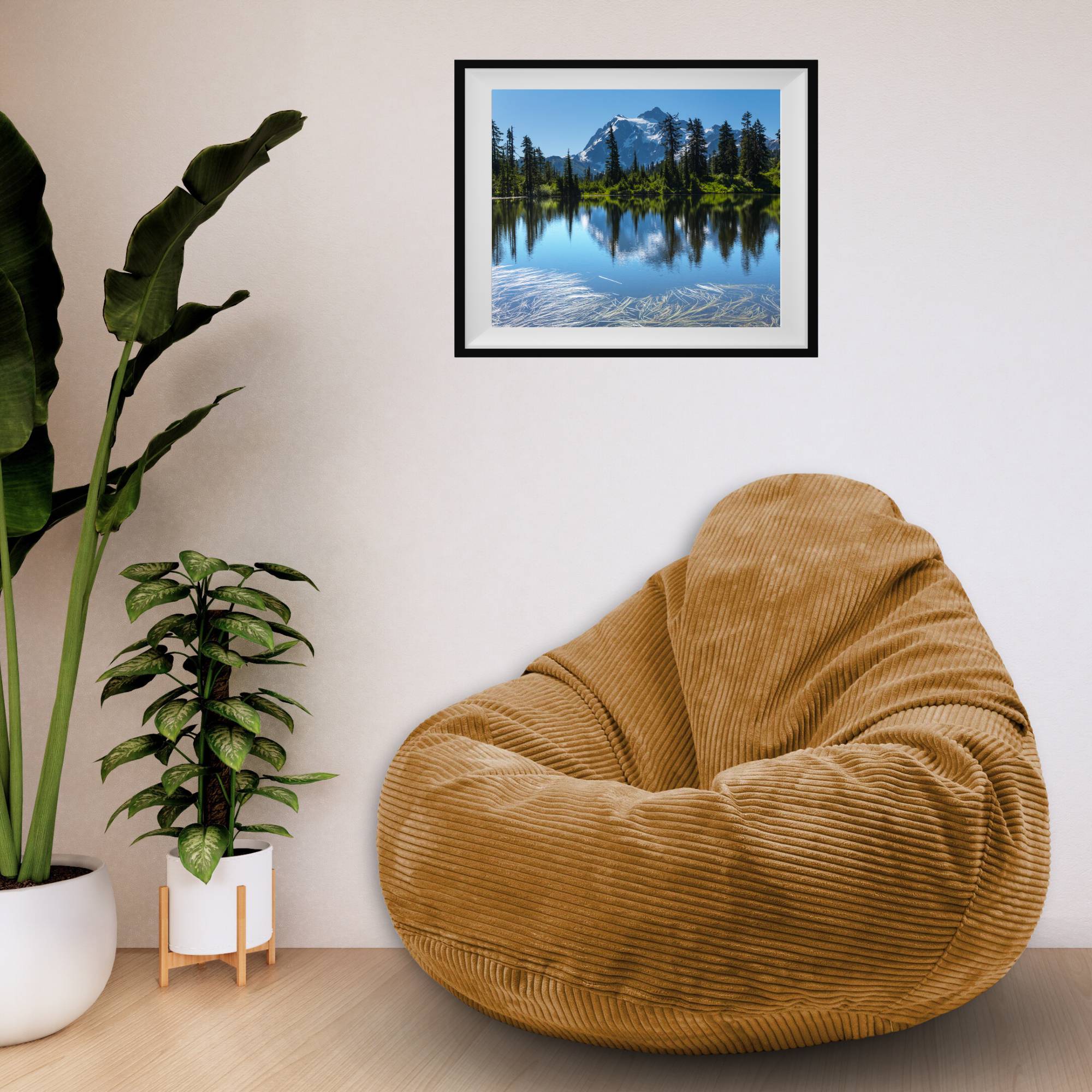 Paradise Pouf with Footstool Sugar Cookie-S