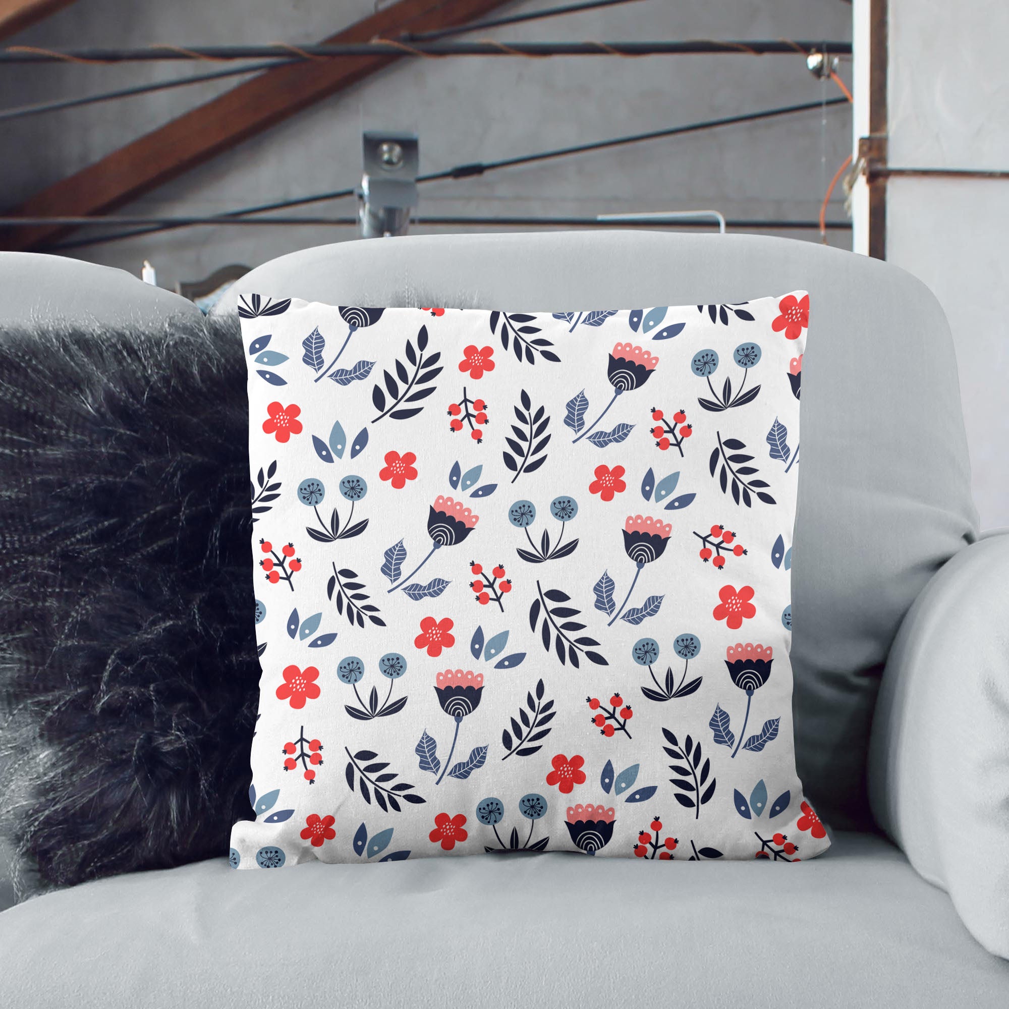 Scandi Flowers Tablecloth Fabric