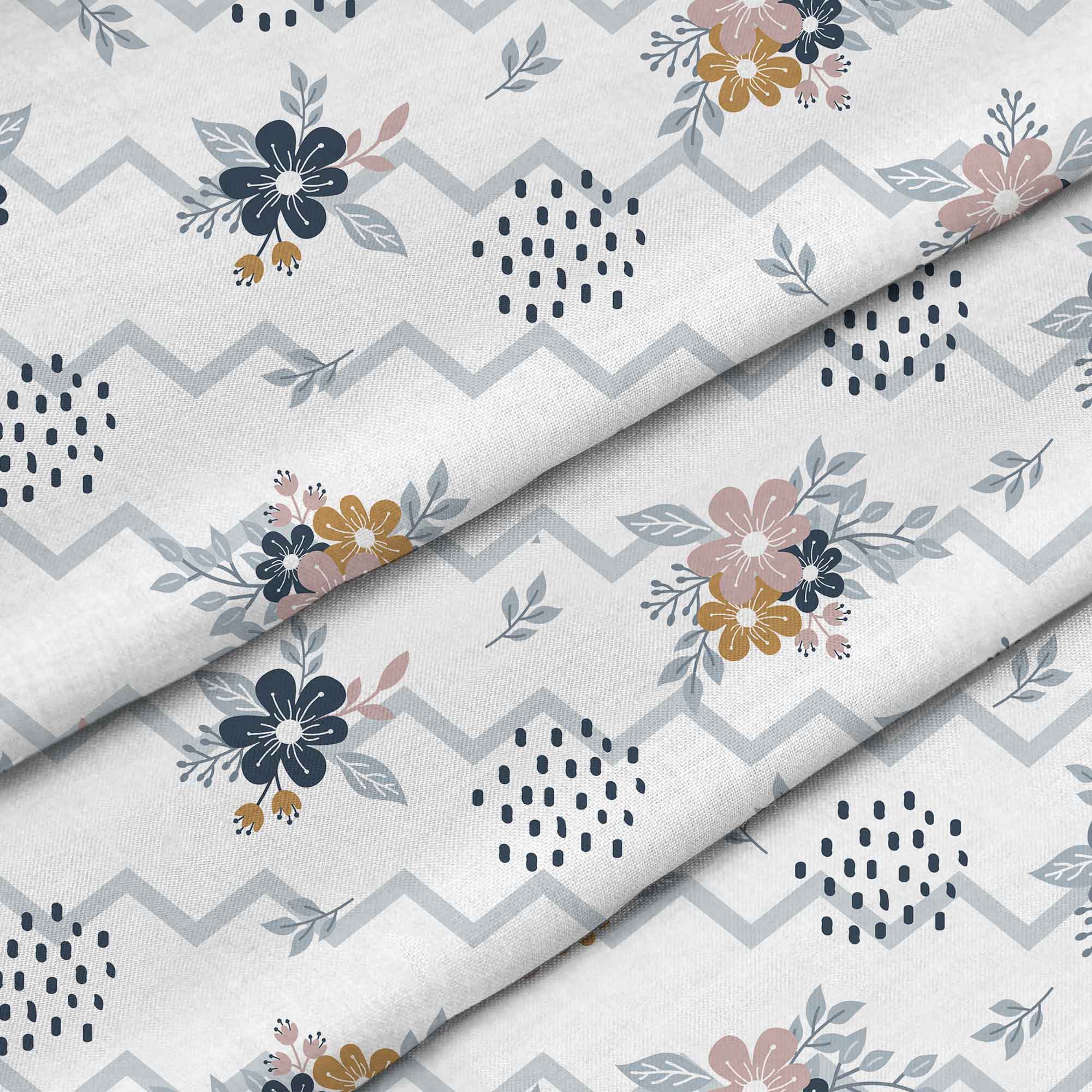 Chevron and Flowers