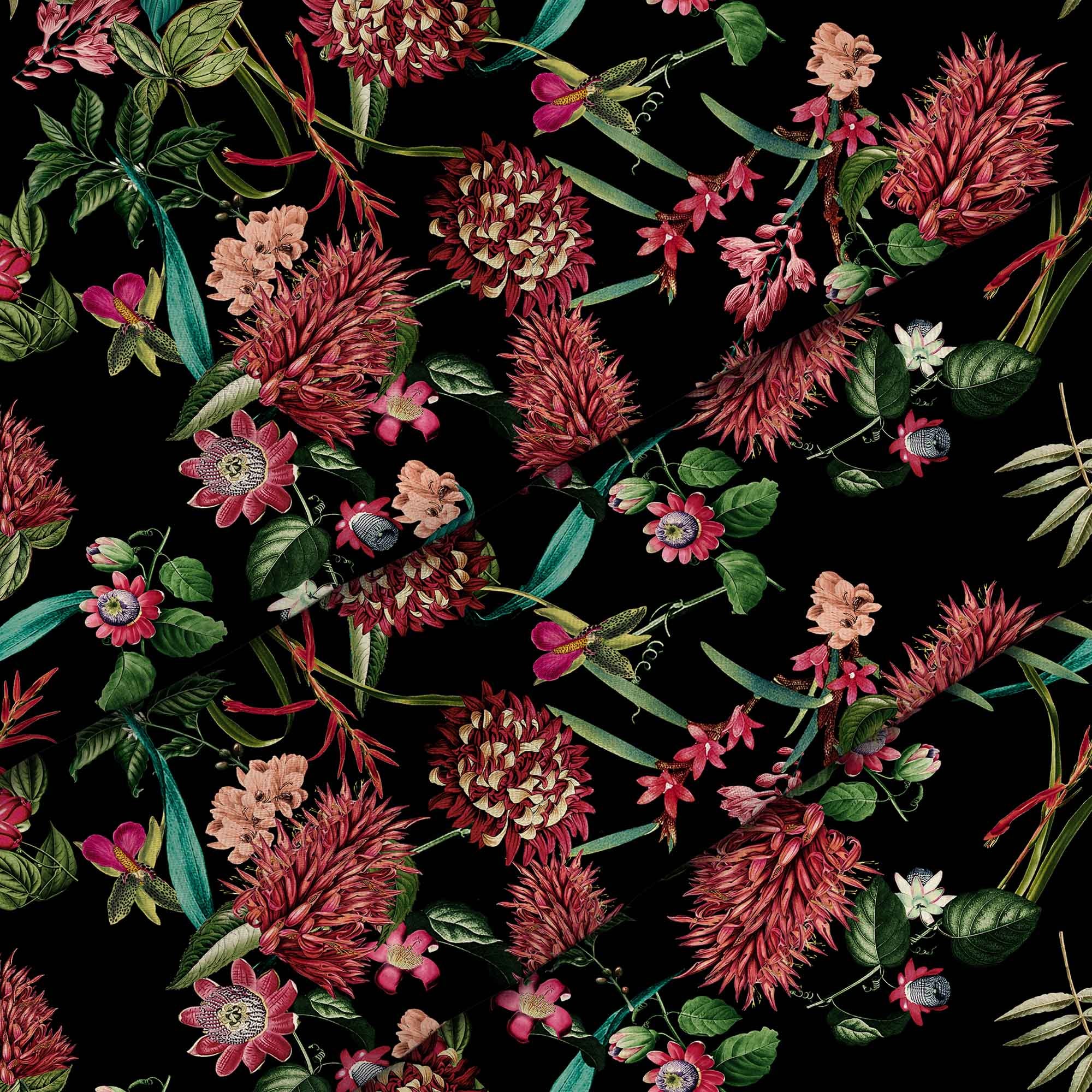Dark Jungle Red-Flat Microfiber