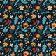 Scattered Flowers-Flat Microfiber