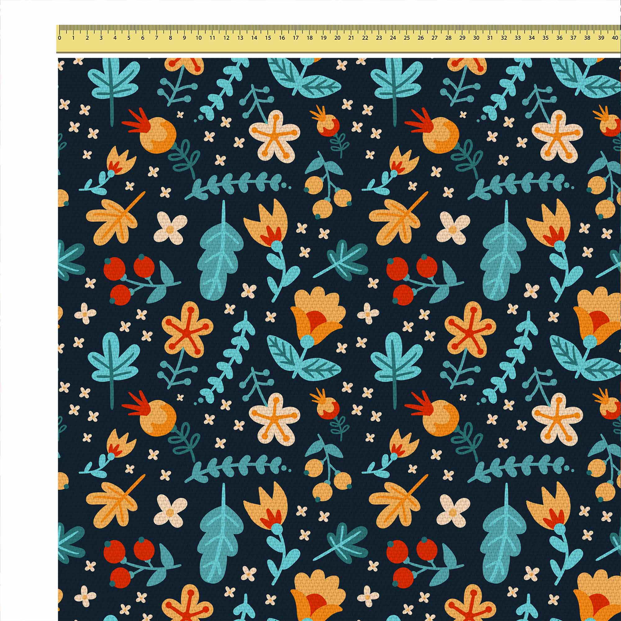 Scattered Flowers-Tablecloth Fabric