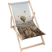Vintage Wooden Deck Chair Balloon Flight