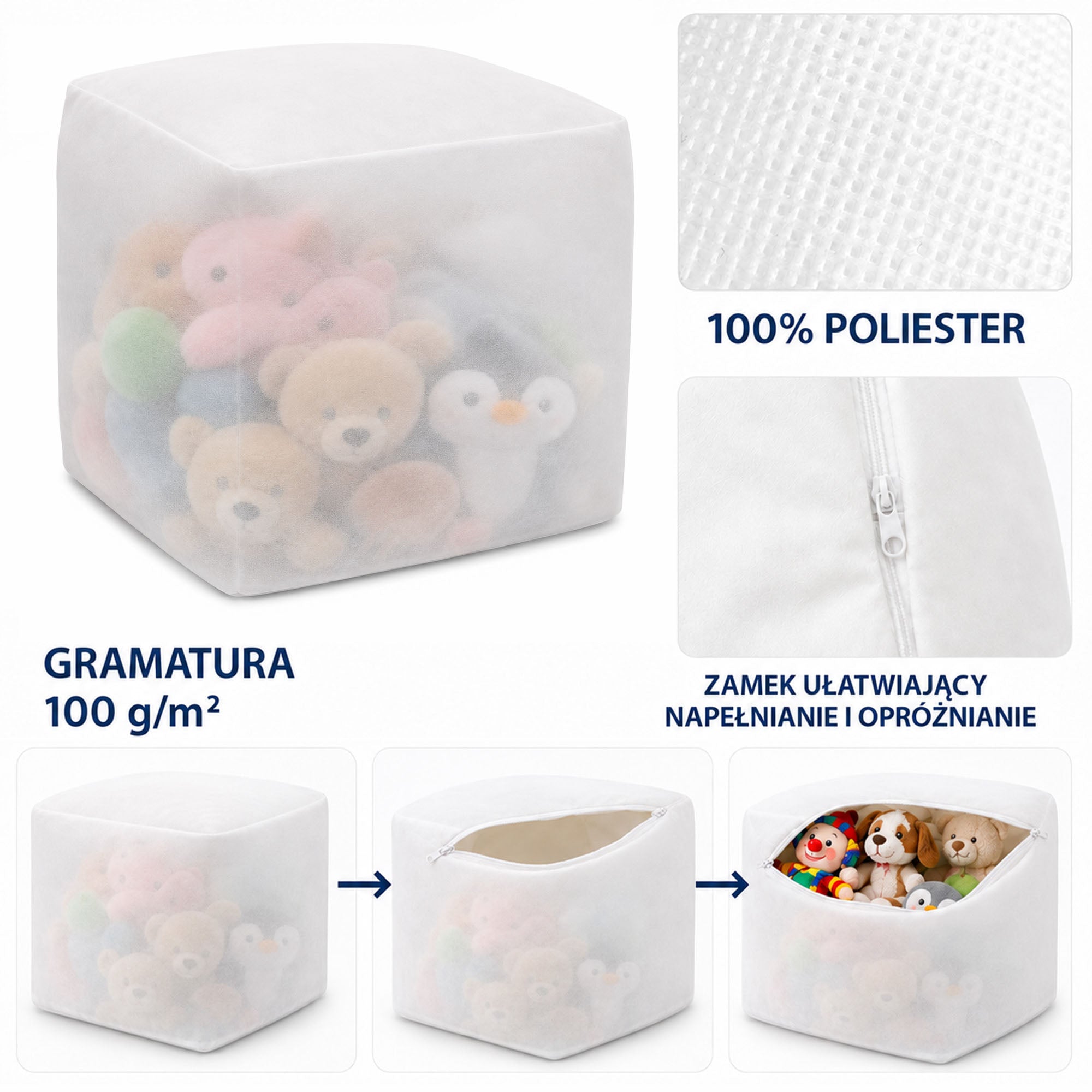 Pokrowiec podnóżek Cube