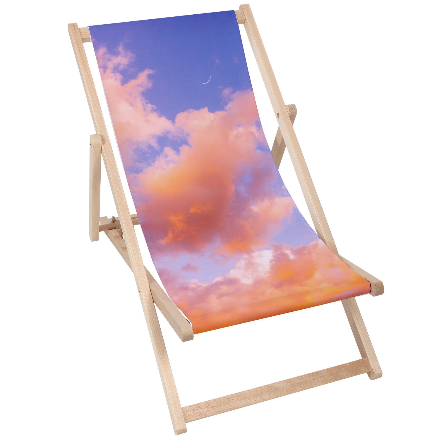 Leżak drewniany Colourfull Clouds
