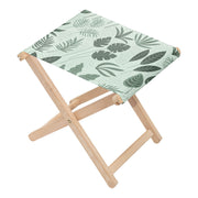 Chair Tropical Green Leaves