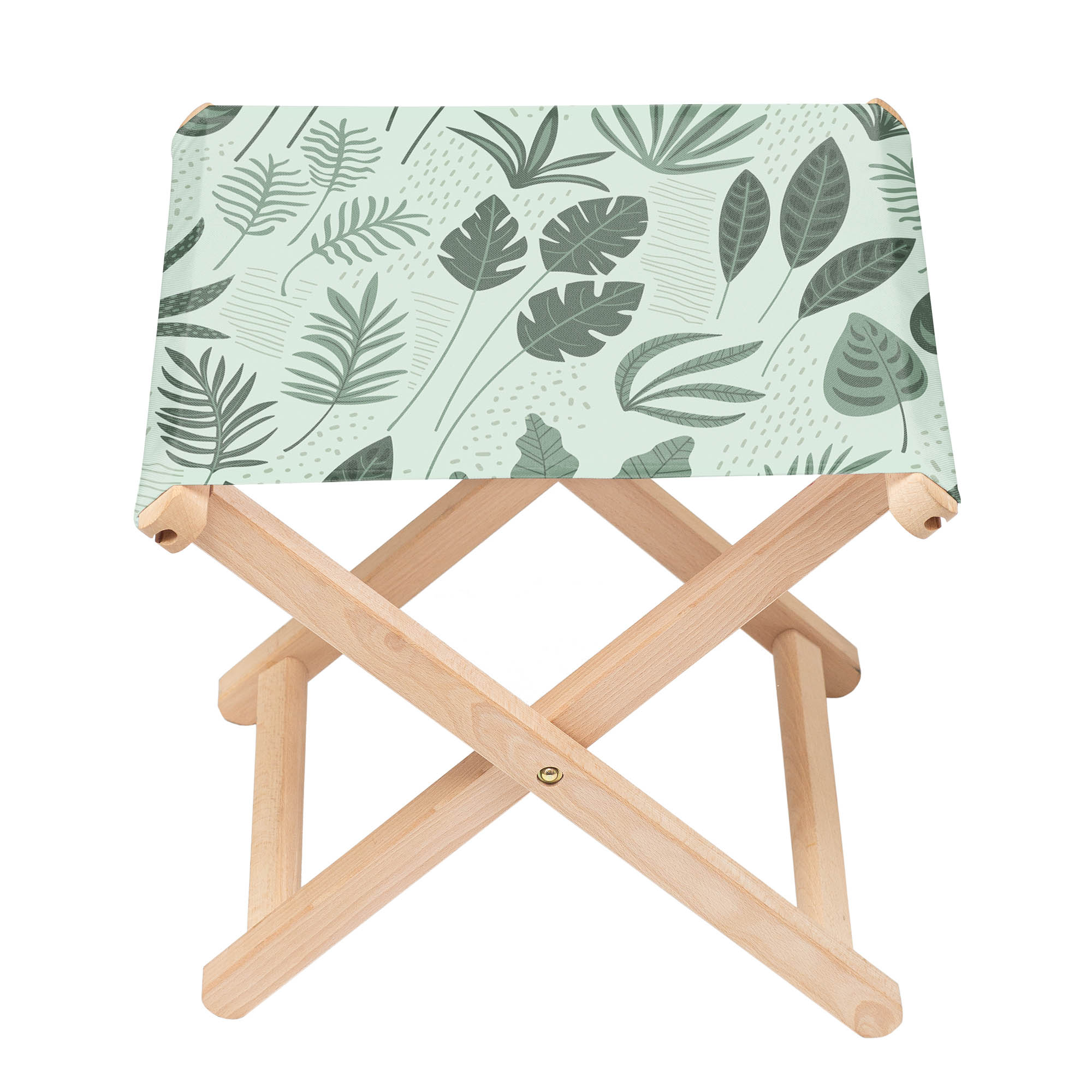 Chair Tropical Green Leaves