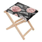 Židlička Dark Vintage Floral
