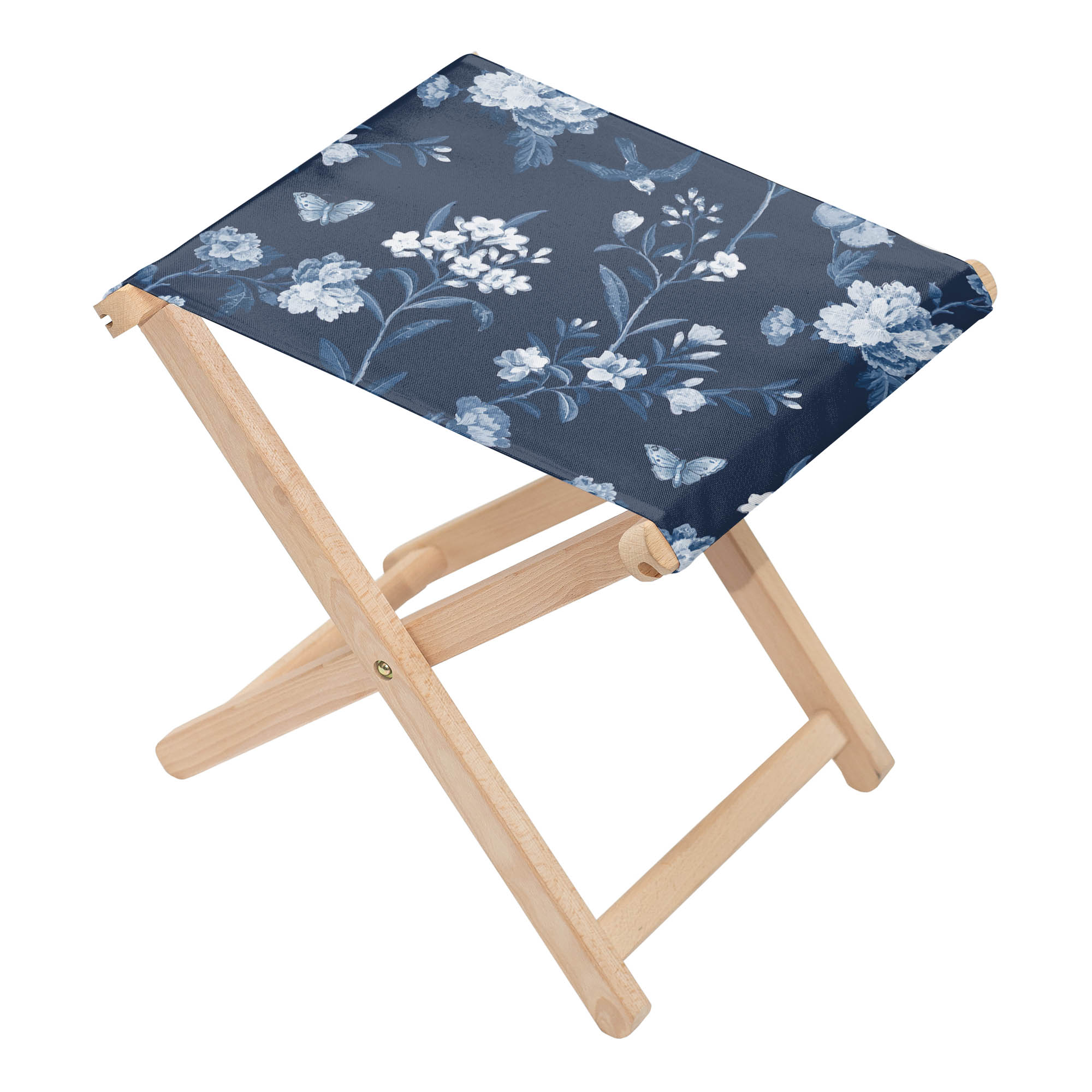Chair Blue Botanical