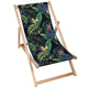 Wooden Lounger Watercolor On Black-M