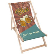Wooden Deck Chair Beer