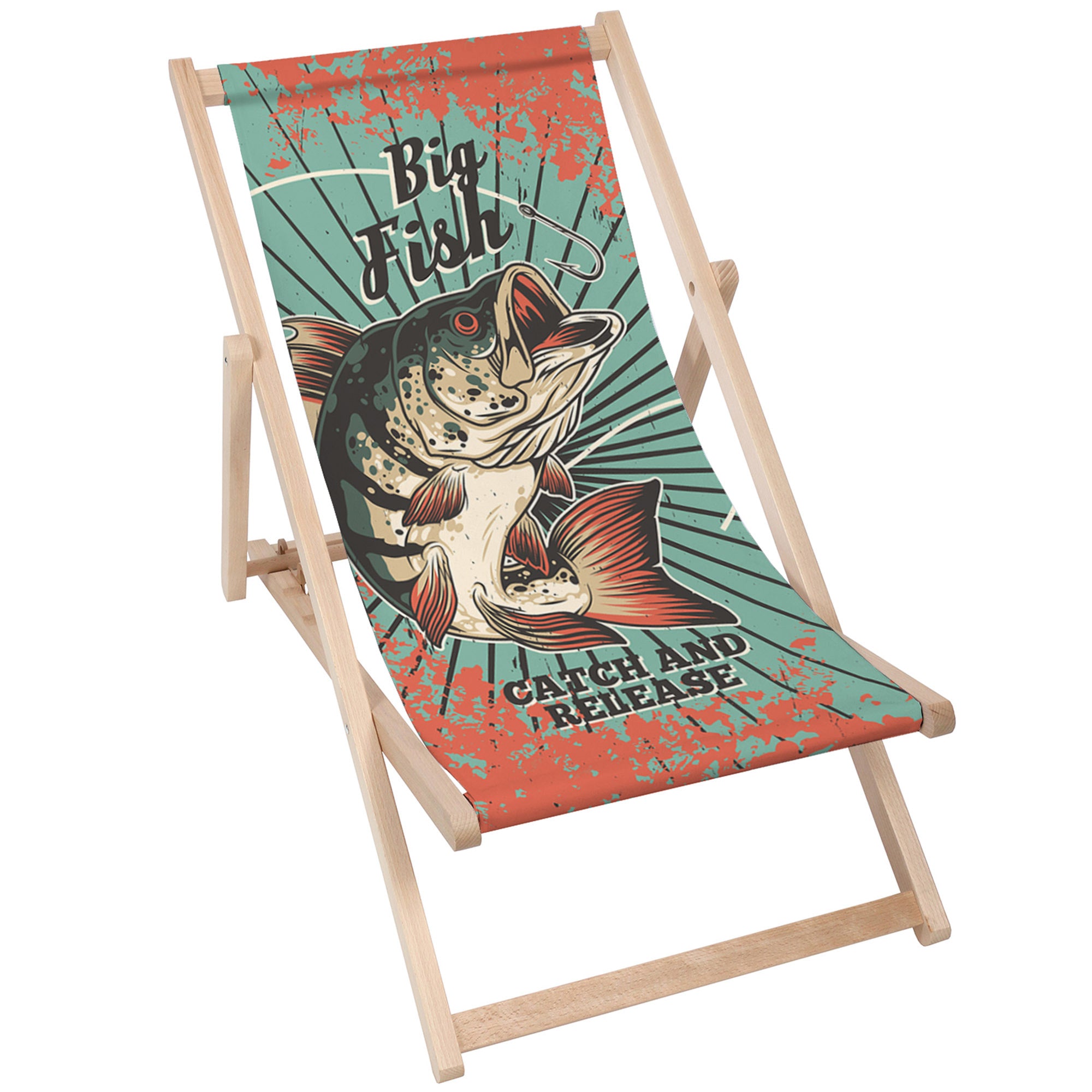 Wooden Deck Chair Big Fish