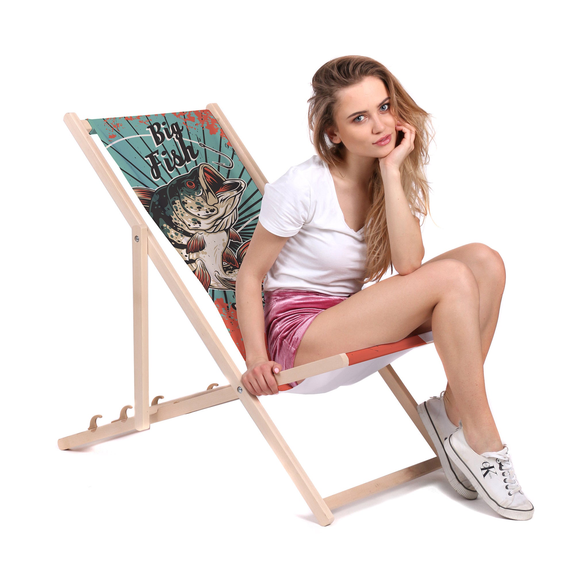 Wooden Deck Chair Big Fish