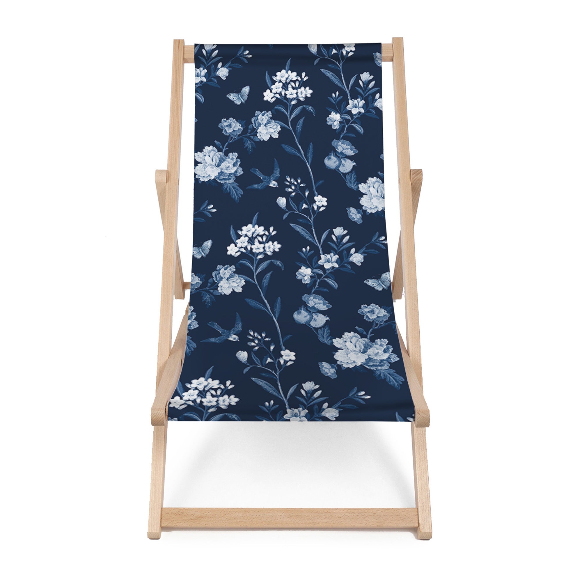 Leżak drewniany Blue Botanical-M