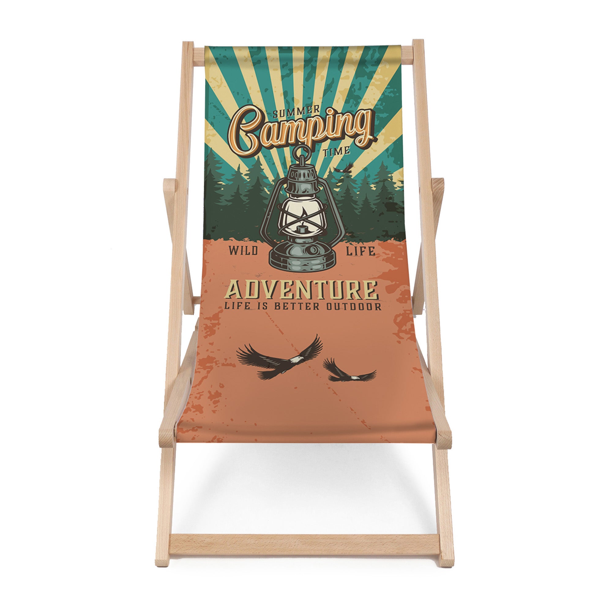 Wooden Deck Chair Camping