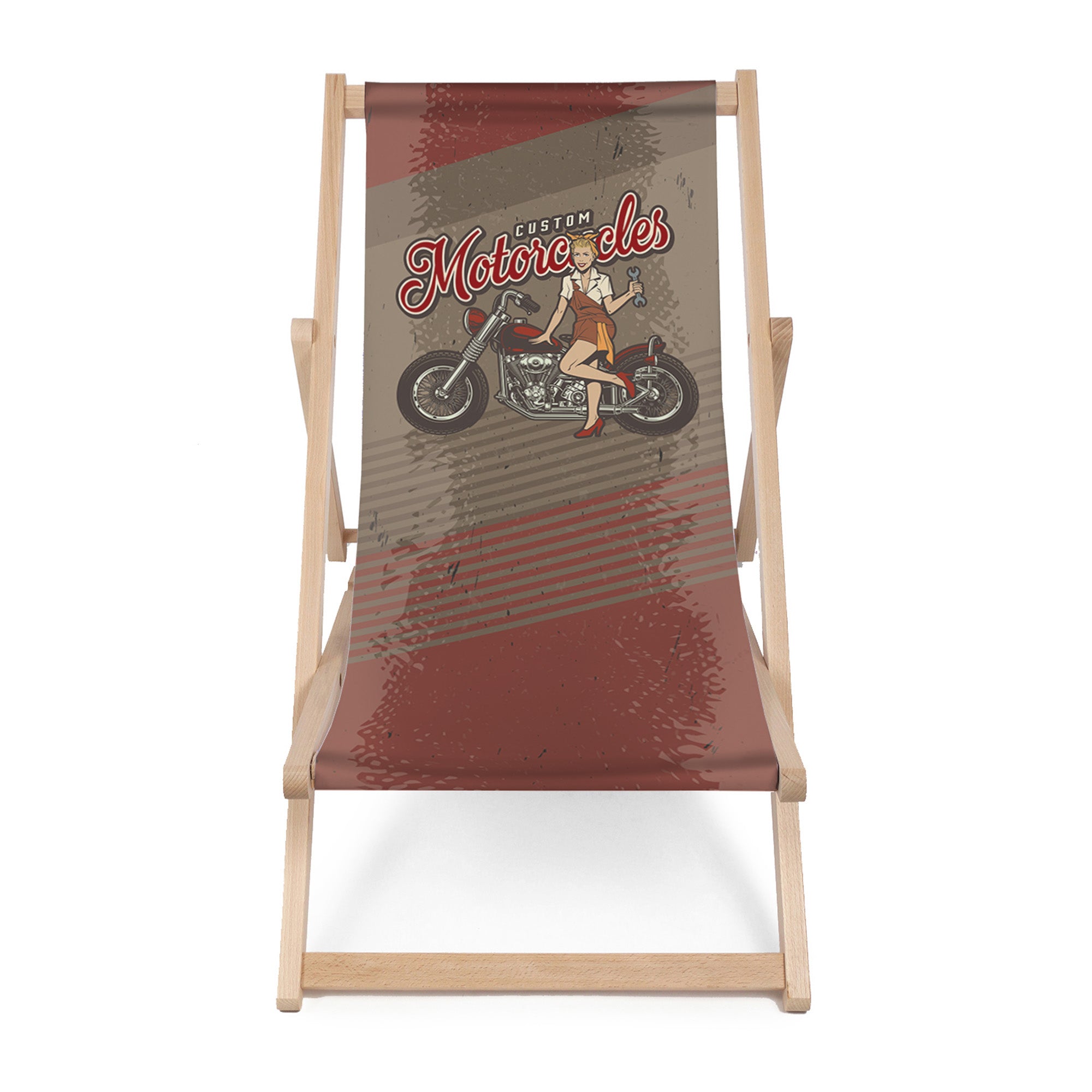 Wooden Deck Chair Custom Motorcycles