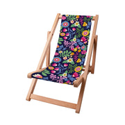Wooden Deck Chair Exotic Floral-S