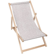 Wooden Deck Chair Abstract Earth Dots-M