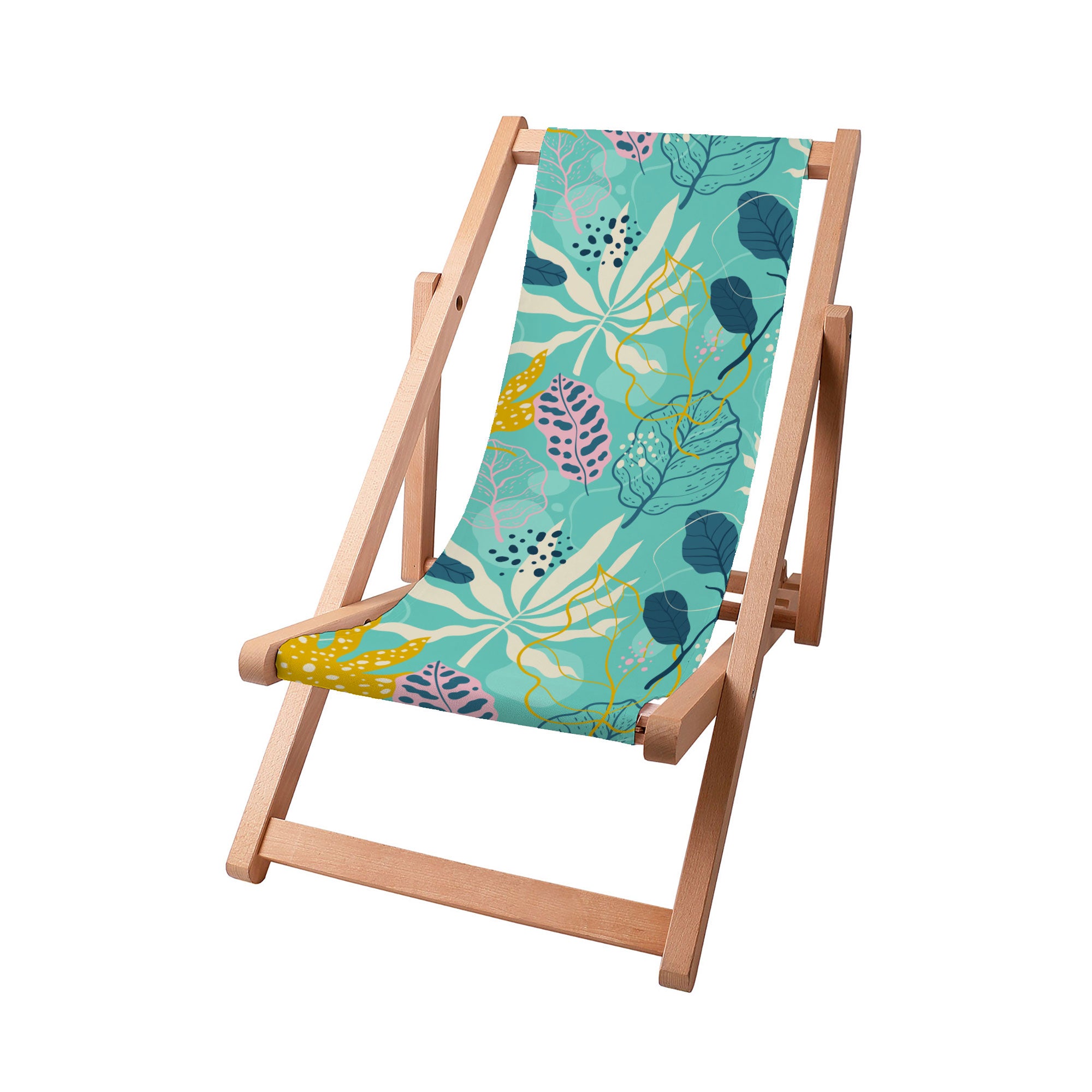 Wooden Deck Chair Abstract Exotic