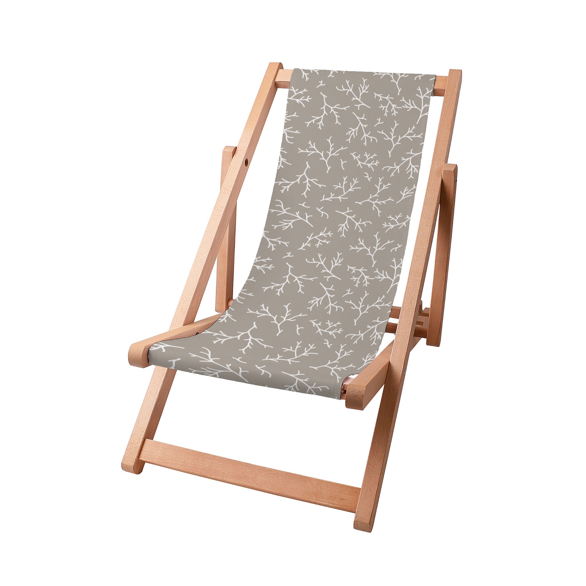 Wooden Deck Chair Autumn Branches