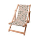 Wooden Deck Chair Botanical Beige Pattern-S