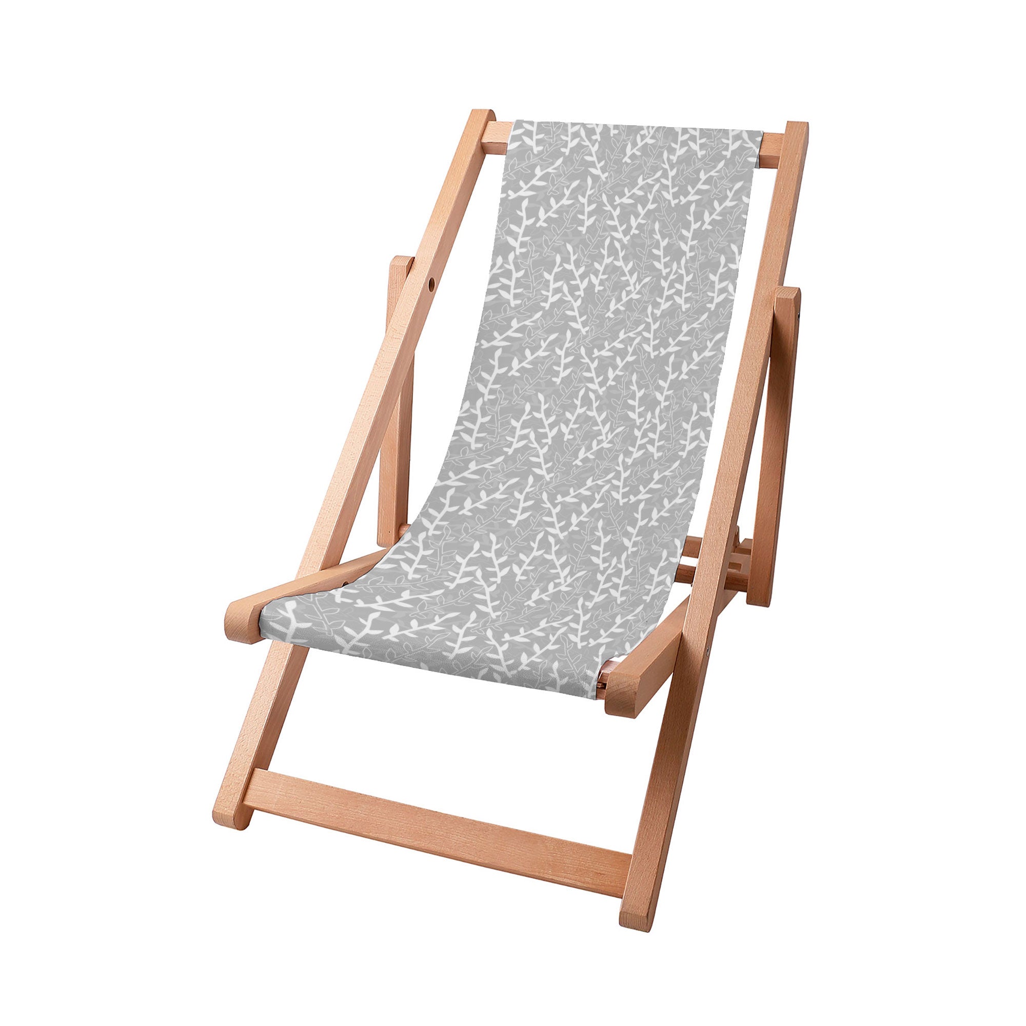 Wooden Deck Chair Botanical Doodles