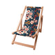 Wooden Deck Chair Colorful Flowers-S