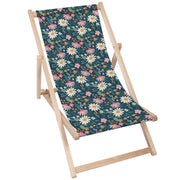 Wooden Deck Chair Daisy Meadow-M