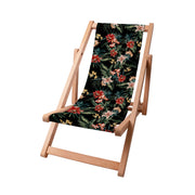 Wooden Deck Chair Dark Jungle Exotic