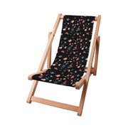 Wooden Deck Chair Dark Terrazzo-S