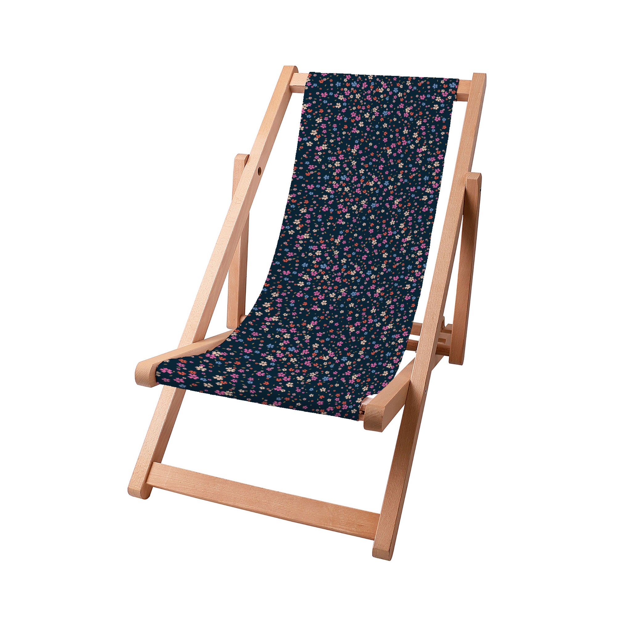 Wooden Deck Chair Ditsy Floral