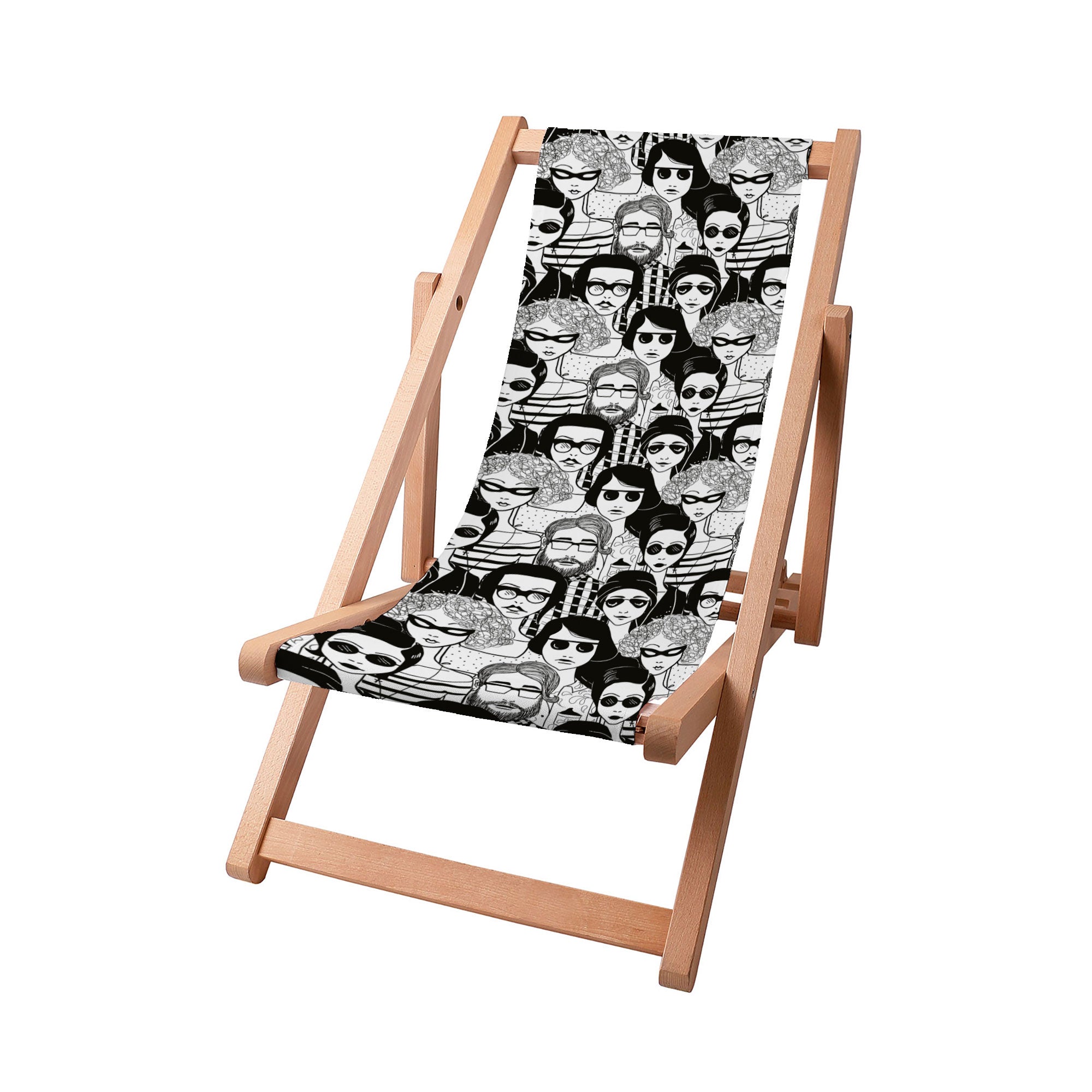Wooden Deck Chair Face