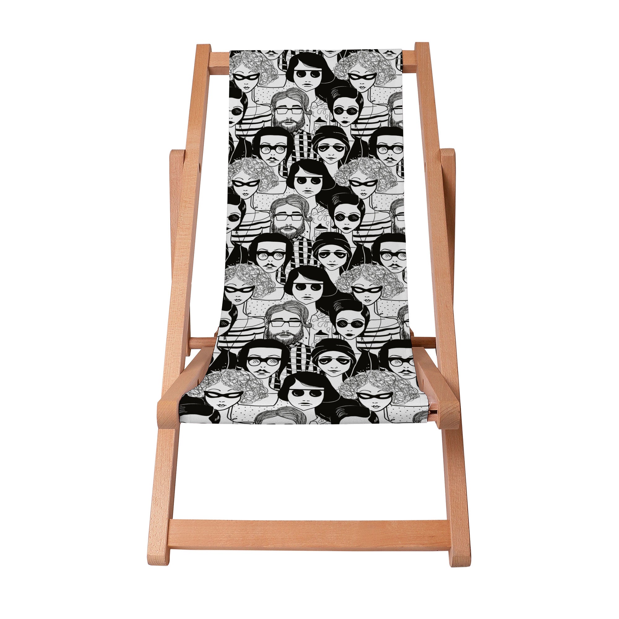 Wooden Deck Chair Face