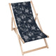 Wooden Deck Chair Fantasy Flowers-M