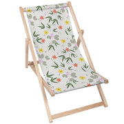 Wooden Deck Chair Flower Doodling-M