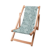 Wooden Deck Chair Flowers and Branches Pattern-S