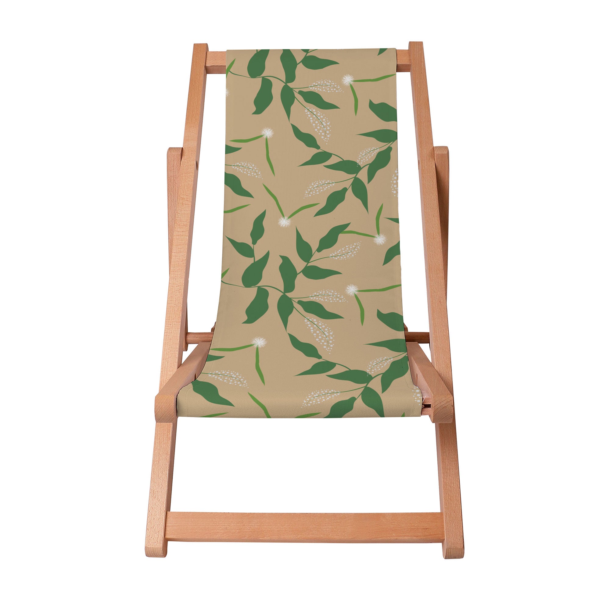Leżak drewniany Fresh Spring Leaves-S